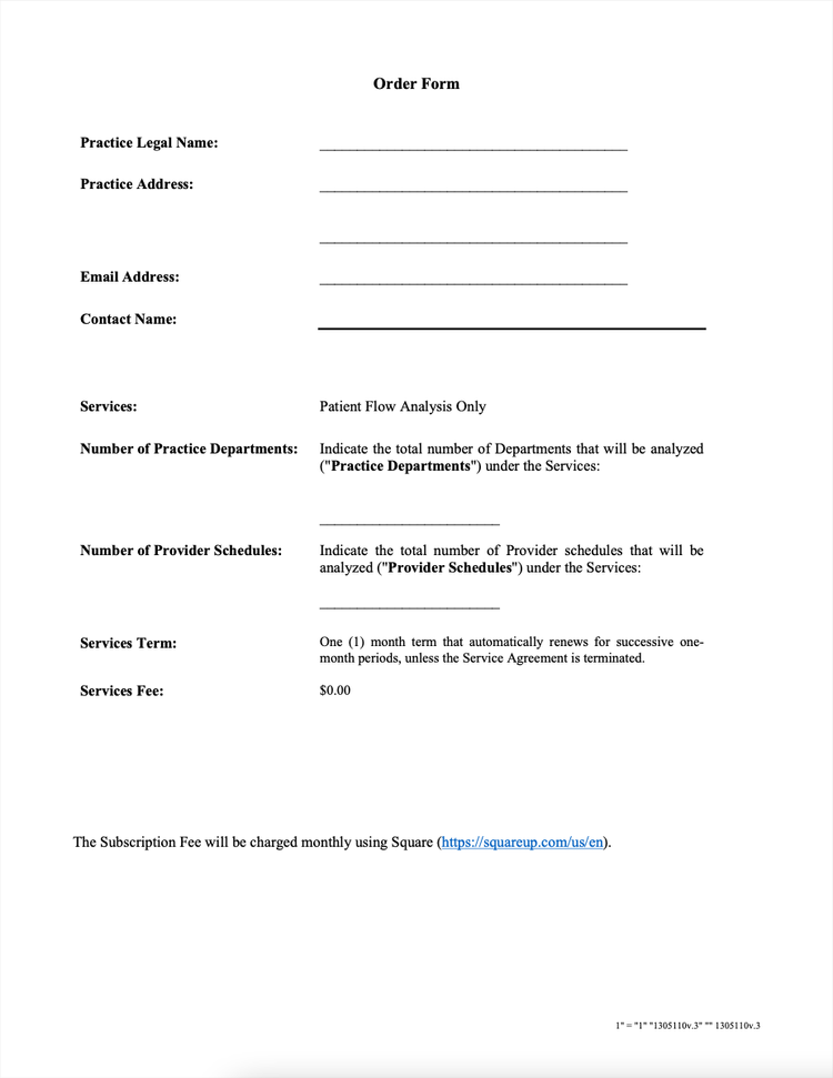 Order Form